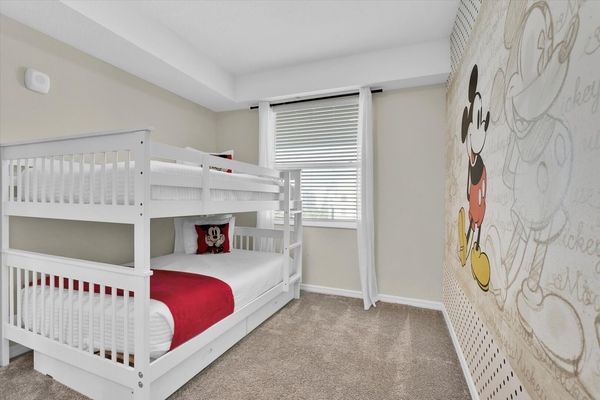 Double/Double Bunk + Twin Trundle Bedroom 2
Mickey Theme
NO TV