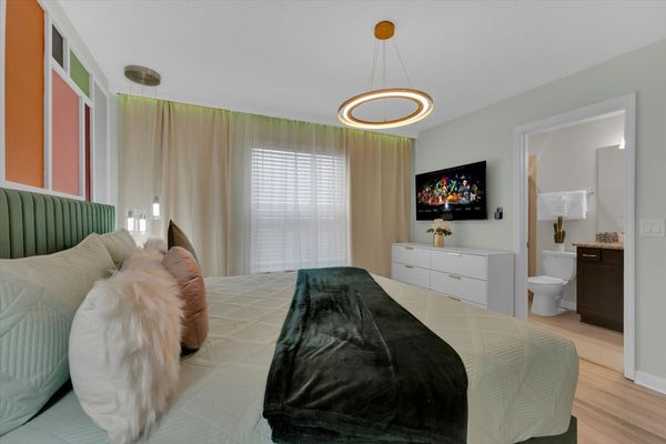 Master Suite Bedroom 8, King Bed, Upstairs, Attached Bathroom, 50" Roku TV