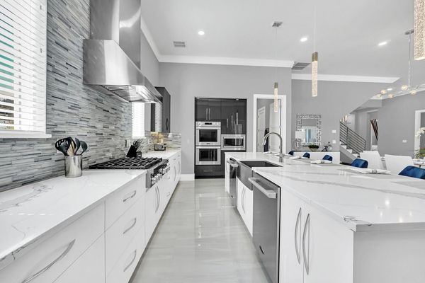 Our modern kitchen- equipped with a sleek 2-door fridge and oven, it's the perfect space to unleash your inner chef.