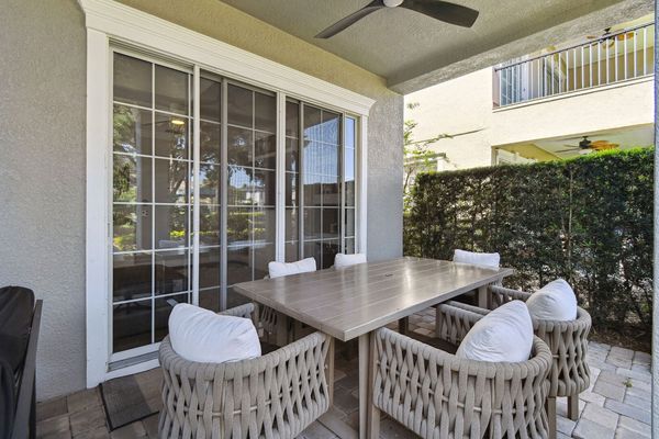 Dine al fresco under the covered lanai.