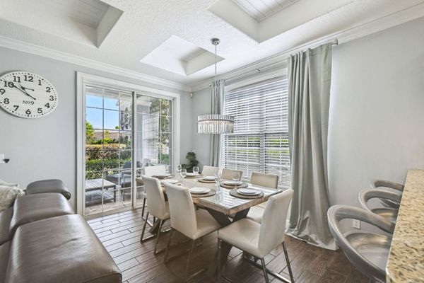 Your dining room opens out into a fantastic open concept kitchen