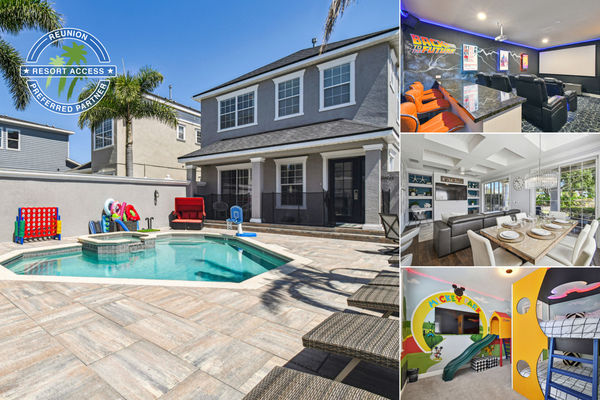 Discover serenity and rejuvenation at The Tranquil Bliss a contemporary 5-bedroom, 5-bathroom villa nestled in Reunion Resort. Photos updated: June 2025