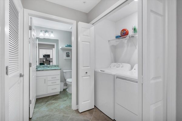 Washer and dryer in the unit