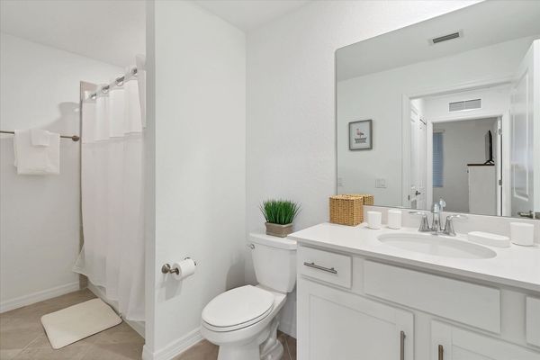 Guest Bathroom Has A Shower/Tub Combo