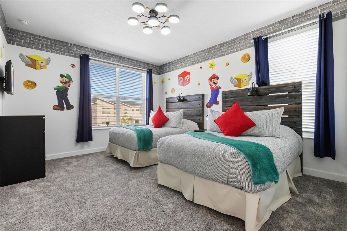 Two Doubles Bedroom 4, Upstairs
Super Mario Theme