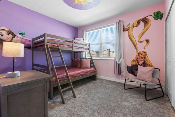 Twin/Double Bunk Bedroom 5, Upstairs
Rapunzel Theme