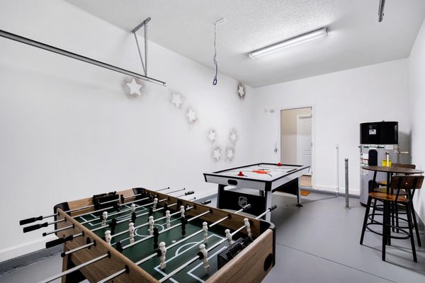 Game Room Air Hockey/Ping Pong Table Combo, Foosball