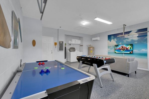 Game Room, Downstairs, Has AC
50" Smart TV
Air Hockey
Foosball
Has AC