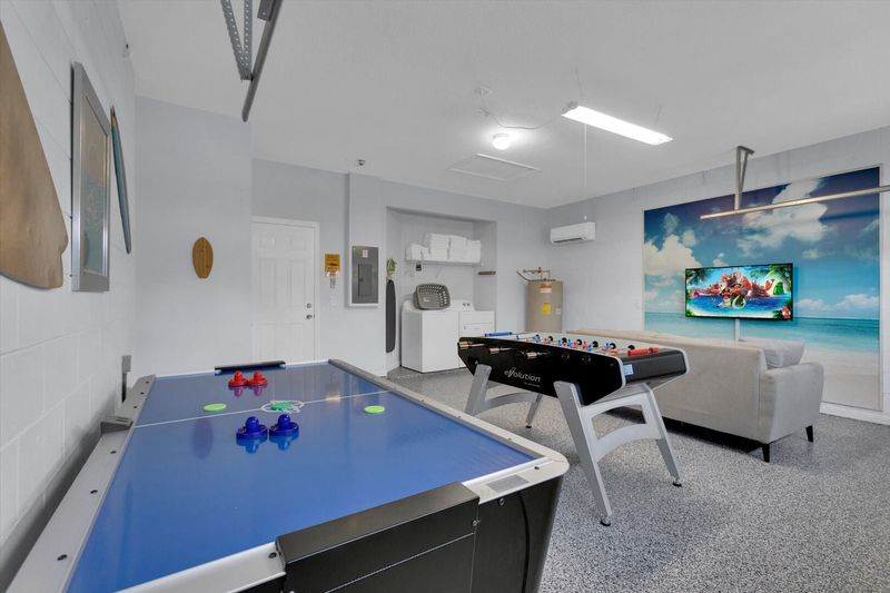 Game Room, Downstairs, Has AC
50" Smart TV
Air Hockey
Foosball
Has AC