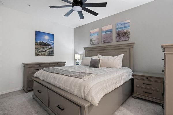 The primary bedroom has a King bed