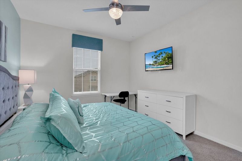 King Suite Bedroom 2 (Angle)
43" Roku TV