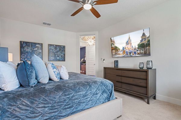 Rest easy after a long day in this plush King bed, offering the ultimate in comfort and relaxation