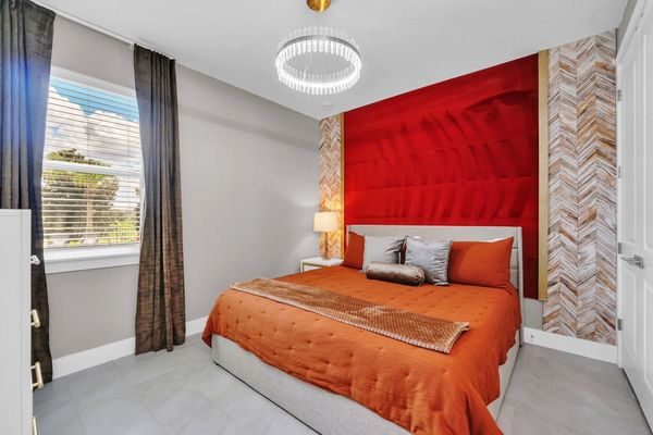 Sink into comfort with this indulgent King bed, offering a serene and inviting space for unwinding and relaxation