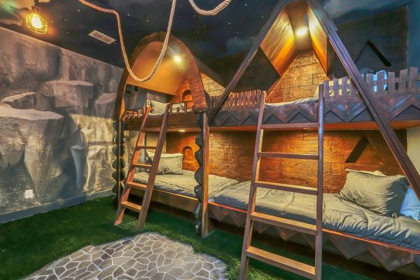 This custom-built themed bedroom is perfect for children of all ages