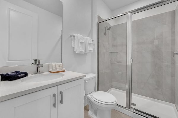En-suite with walk-in shower