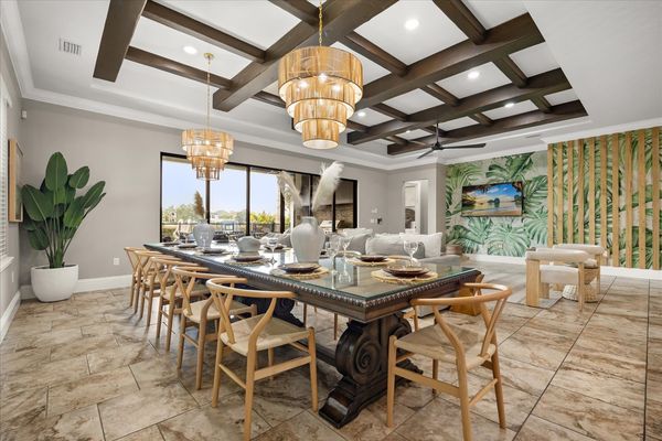 A large open floor plan throughout