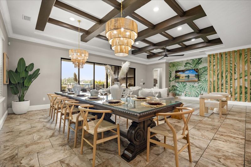 A large open floor plan throughout