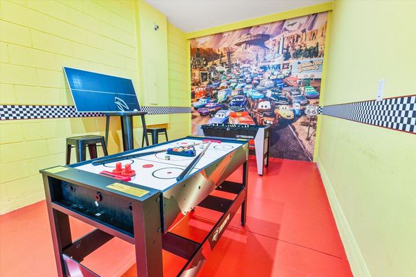 Game Room
Mini Size Foosball
Mini size non-electric Air hockey/Pool Table/Ping Pong Topper
Games are sized for children