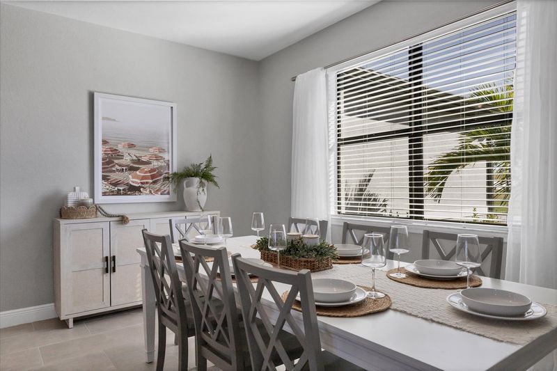 Dining table seats 8