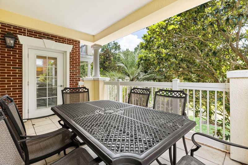 Dine al fresco on the balcony