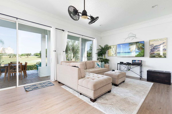 Gather in the spacious living room, designed with comfort in mind and ideal for entertaining guests or enjoying family time
