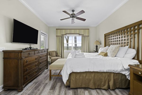 Sink into comfort with this indulgent King bed, offering a serene and inviting space for unwinding and relaxation