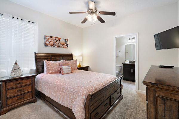 Queen Suite Bedroom 2, Downstairs Attached Bathroom