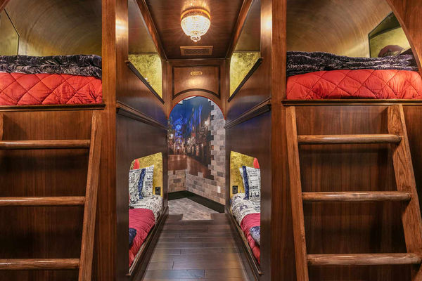 Each Bed has its Own TV with Headphone Jacks, LED light, and USB charger