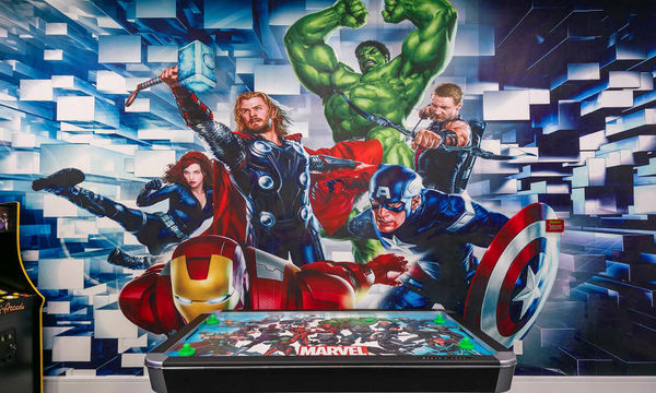 Themed Arcade Room Mural