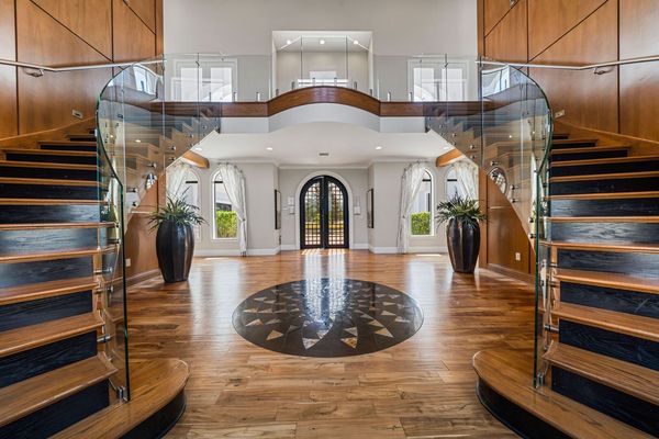 The front entrance to the home showcases the luxury of this magical villa