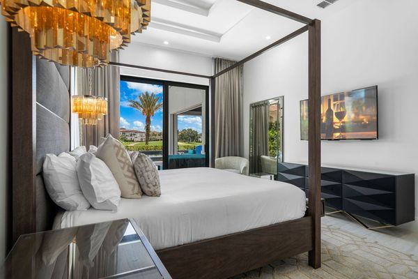 Master Bed One with King Size Memory Foam Bed, 60 inch TV