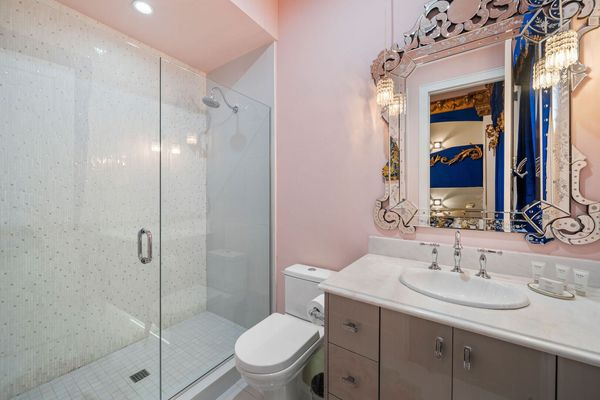 Princess Belle's Bathroom With Rhinestone Tiles