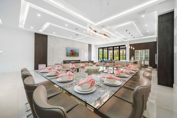 Dining Room Designed For Conversation, Seats 16 Comfortably