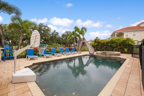 Take a morning lap or simply swim all day in your large private pool and spa