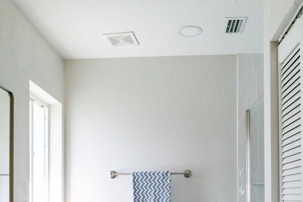 Primary bathroom with walk-in shower