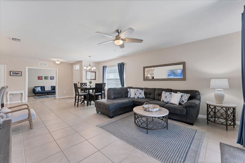 Bright, open living space