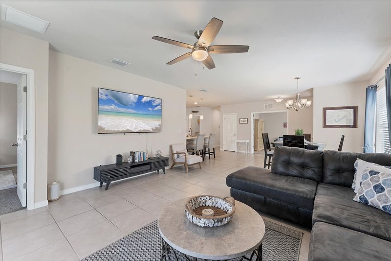 Bright, open living space