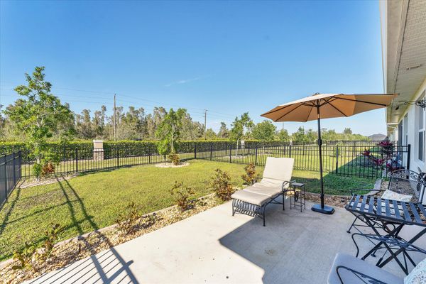 Private, fully fenced backyard
