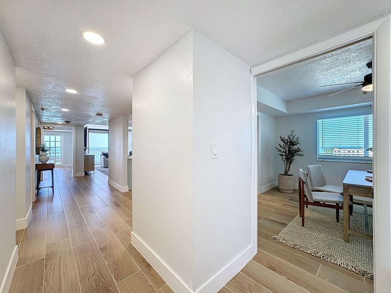 View from inside the front door