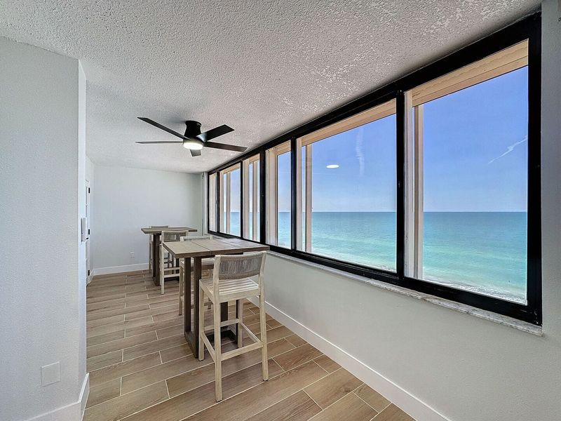 Enclosed Balcony with ocean view