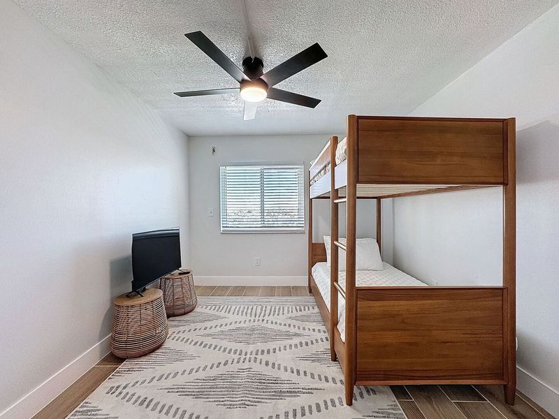 Bedroom 3 with a Twin over Twin bunk bed