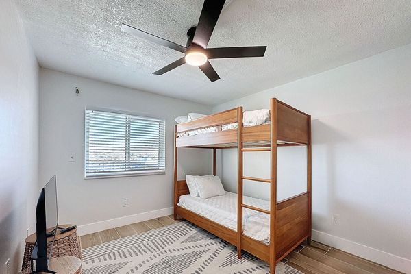 Bedroom 3 with a Twin over Twin bunk bed