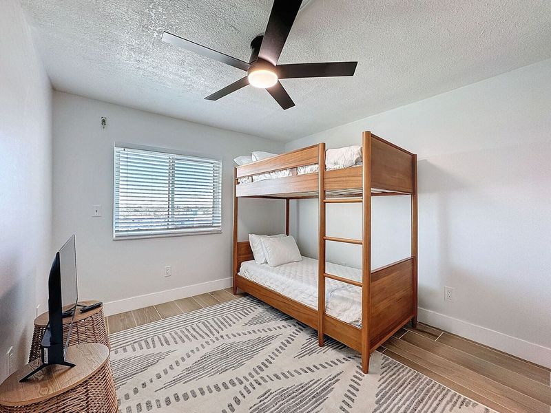 Bedroom 3 with a Twin over Twin bunk bed