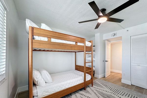 Bedroom 3 with a Twin over Twin bunk bed