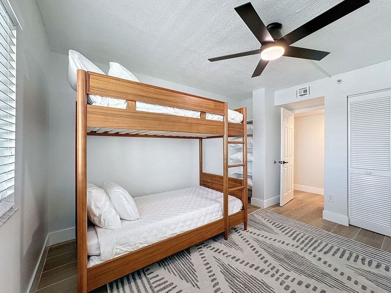 Bedroom 3 with a Twin over Twin bunk bed