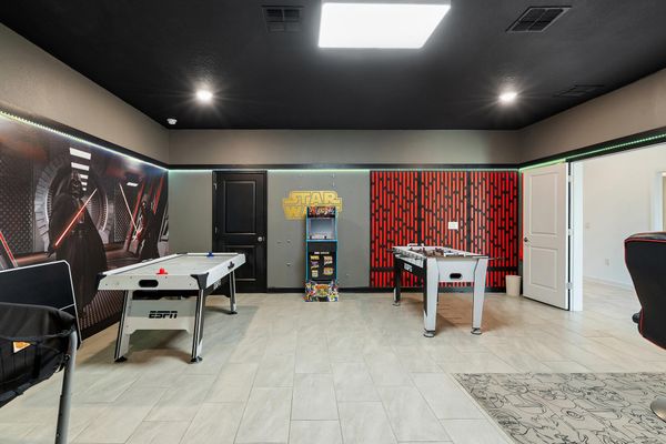 Game Room Video Arcade Foosball Air Hockey