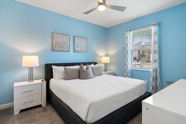 King Bedroom 2 Downstairs Shared Bathroom