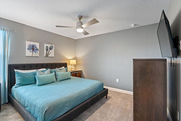 King Bedroom 7 Upstairs 50" Roku TV