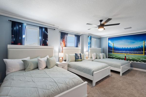 Two Queen Beds, One Double Bedroom 9 Upstairs