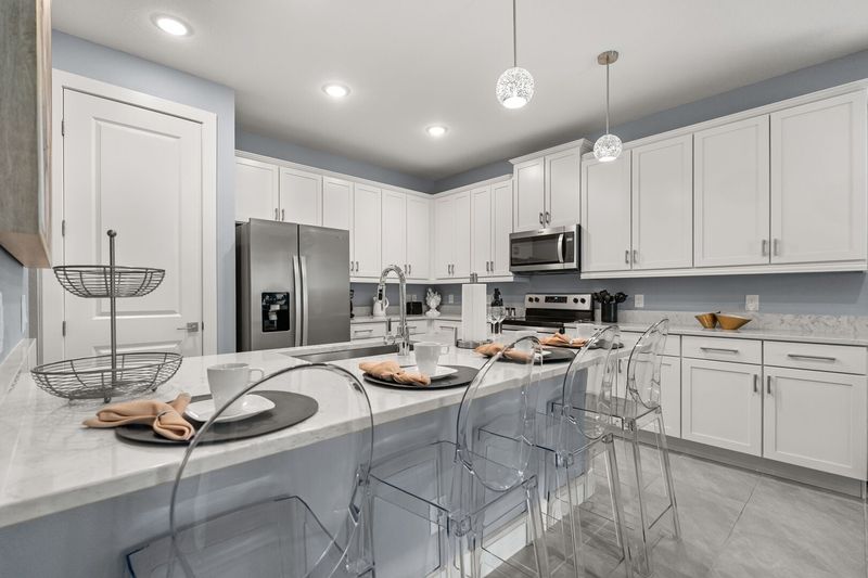 Enjoy casual meals at the breakfast bar